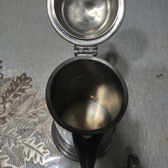 Eales 1779 Hand Chased Fine English Pewter Ornate 3 Piece Coffee Pot  Set - Picture 6 of 8